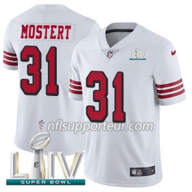 Maillot Homme San Francisco 49ers Raheem Mostert 31 Nike Blanc 2020 Super Bowl LIV